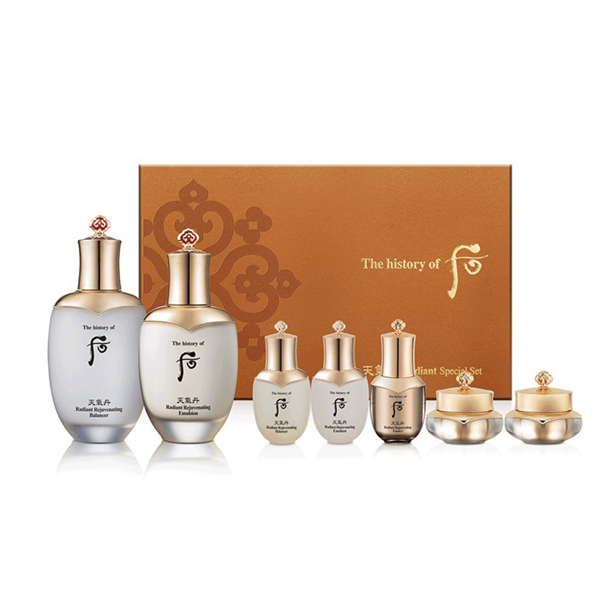 whoo 韩国 后 天气丹 花献水乳护肤礼盒 1.5kg